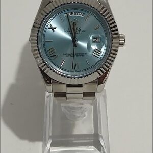 Rolex Oyster Perpetual in Silver and Blue